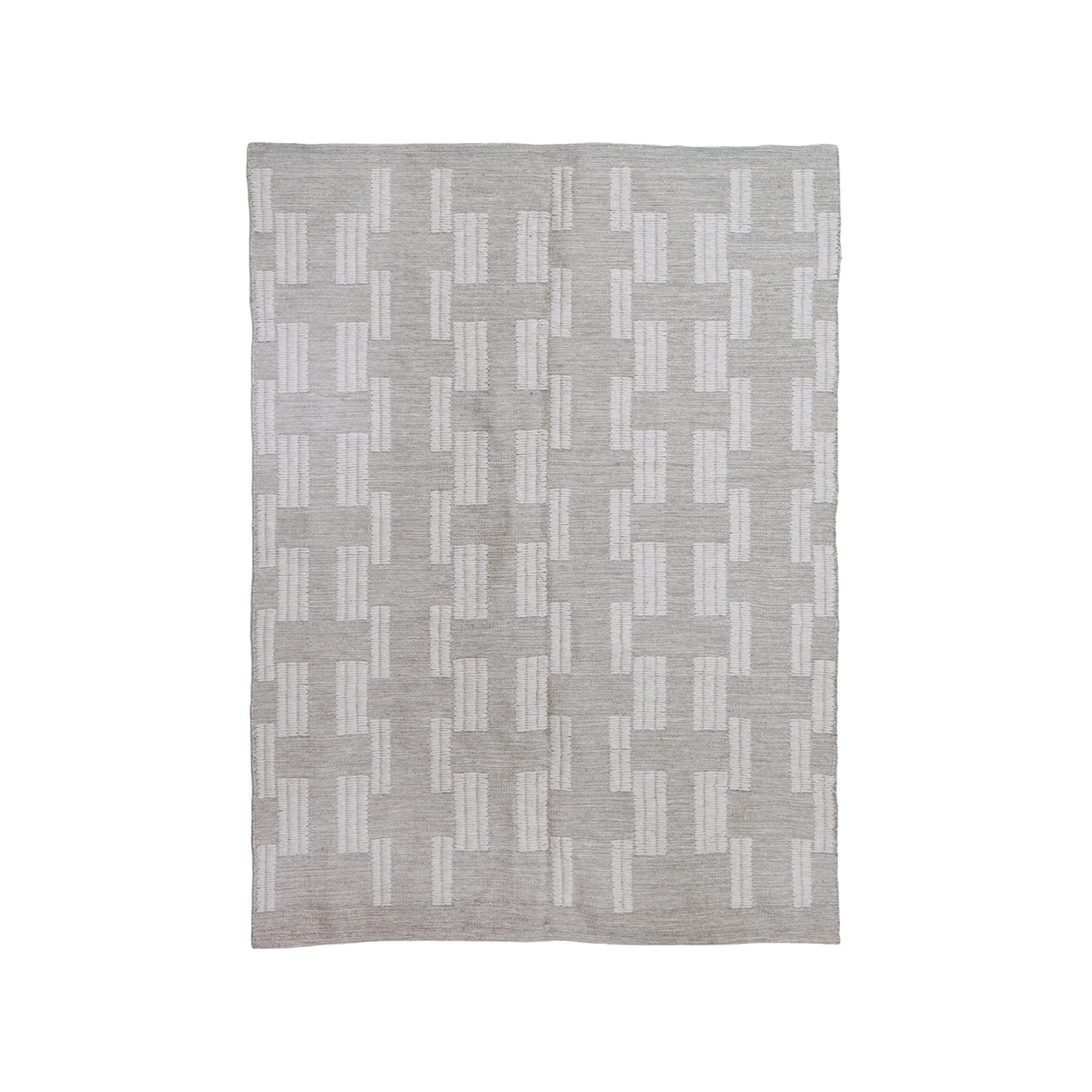 Cairene Brickwork Handwoven Wool Kilim Rug