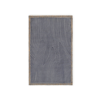 Waves Handwoven Kilim Rug - Minimalist Neutral Wavy Design