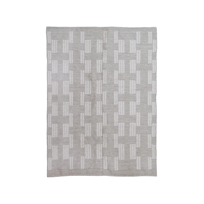 Cairene Brickwork Handwoven Wool Kilim Rug