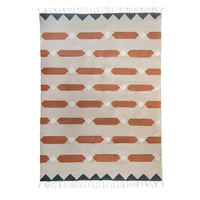 Terracotta Adobe Handwoven Wool Kilim Rug