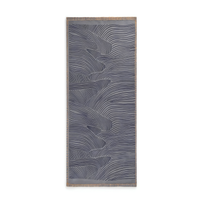 Waves Handwoven Kilim Rug - Minimalist Neutral Wavy Design