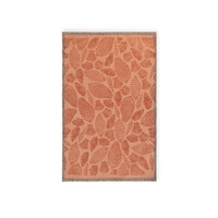 Sienna Coast Hand-Printed Cotton Kilim Rug