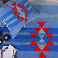 Blue Skies Kilim Round Rug