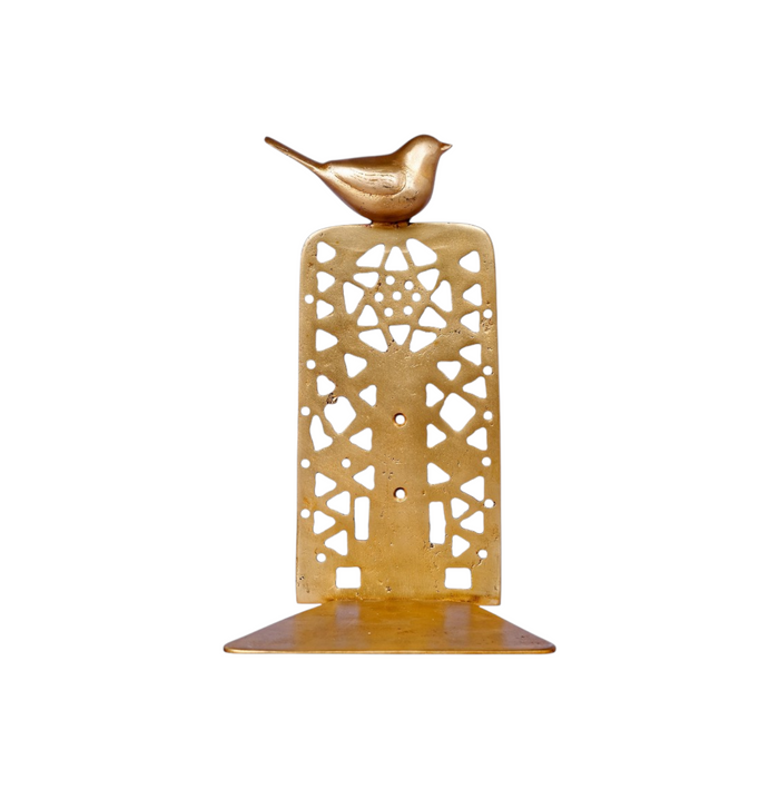 Bird - Book Hanger - Gold