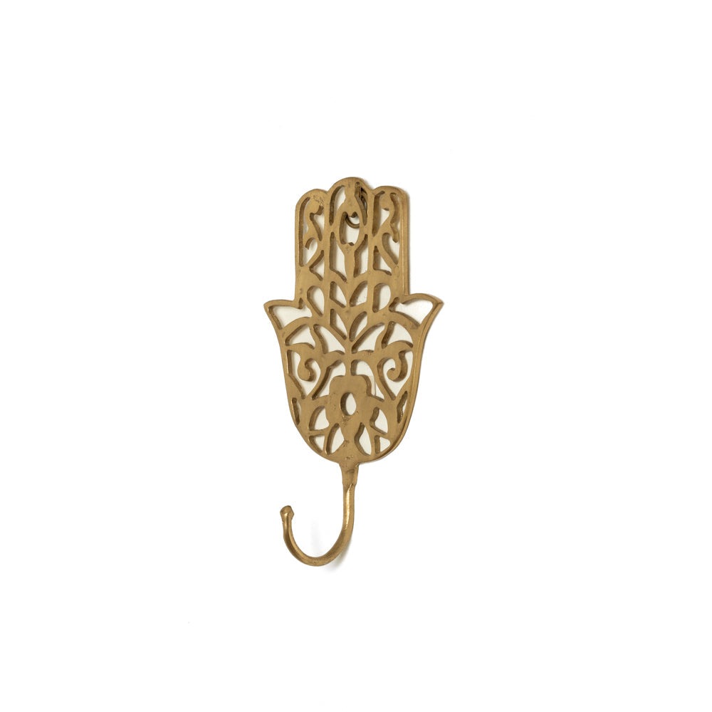 Fatima's Hand - Geometric Hanger - Gold
