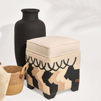 Qurban Cotton Kilim Pouf