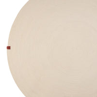 Off-White Round Rug